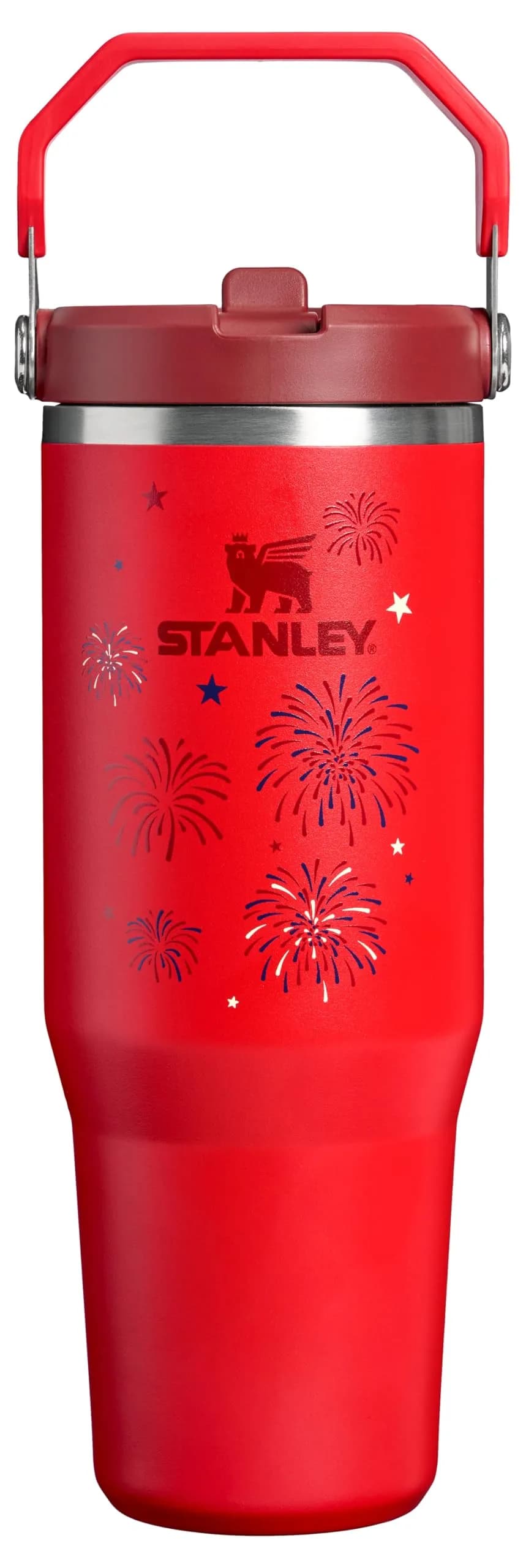 STANLEY IceFlow 2.0 Flip Straw Tumbler 30 oz in Chili Red Fireworks - main product image