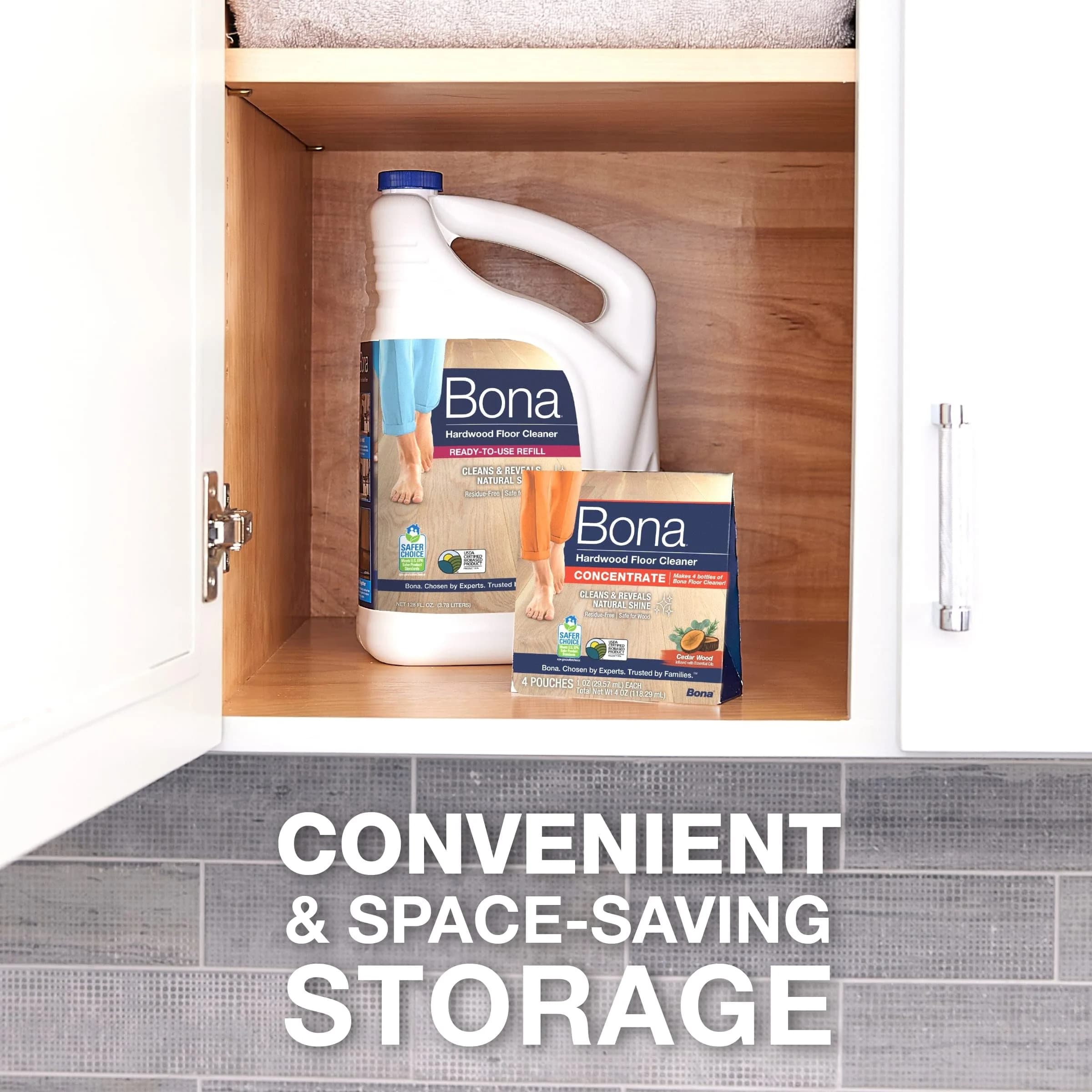 Bona Multi-Surface Floor Cleaner Refill, 1 Gallon (3.78 L) | Eco-Friendly Formula for Indian Homes - view 7