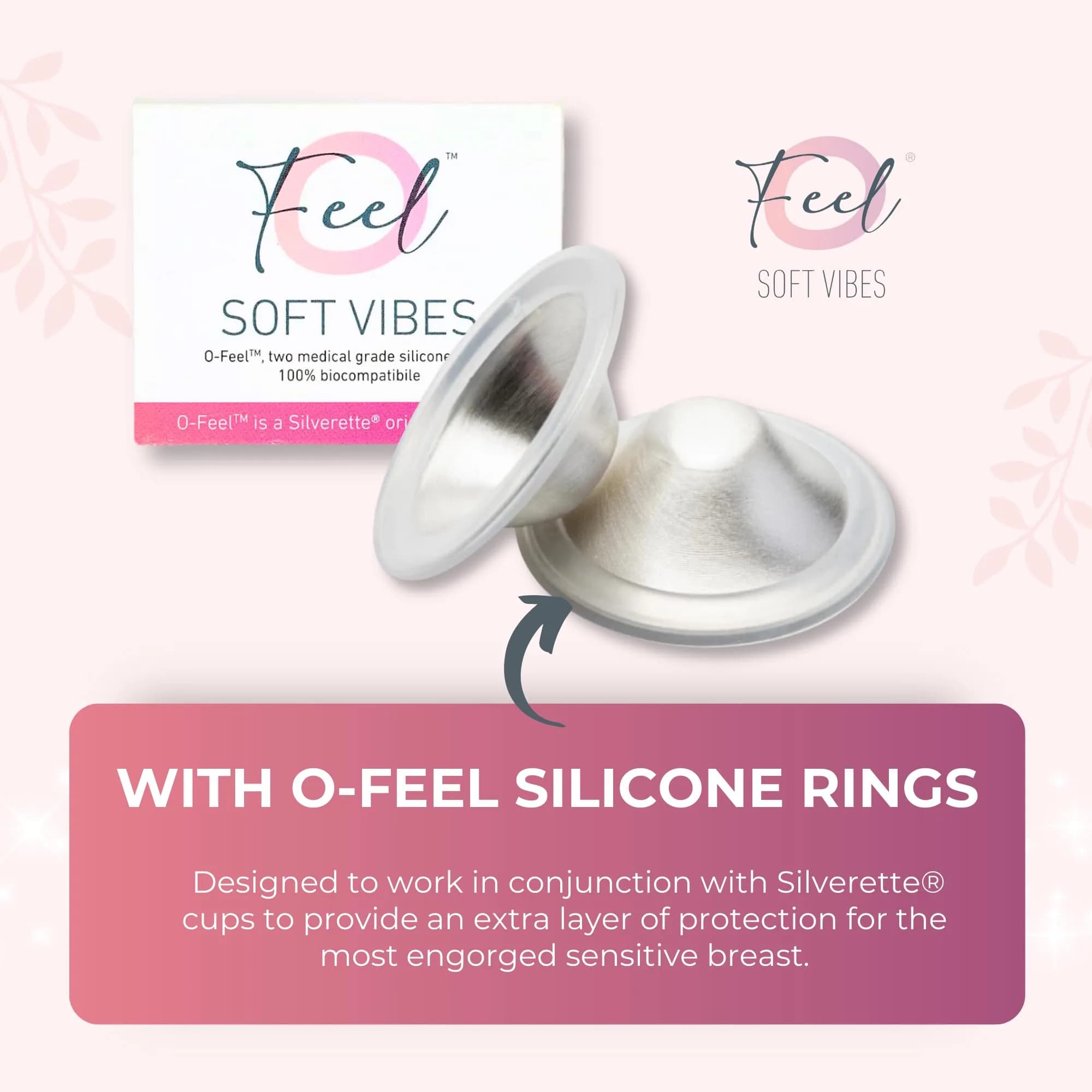 Silverette The Original Silver Nursing Cups, Pure 925 Silver Nipple Shields for Breastfeeding Essentials (1 Pair) - view 7