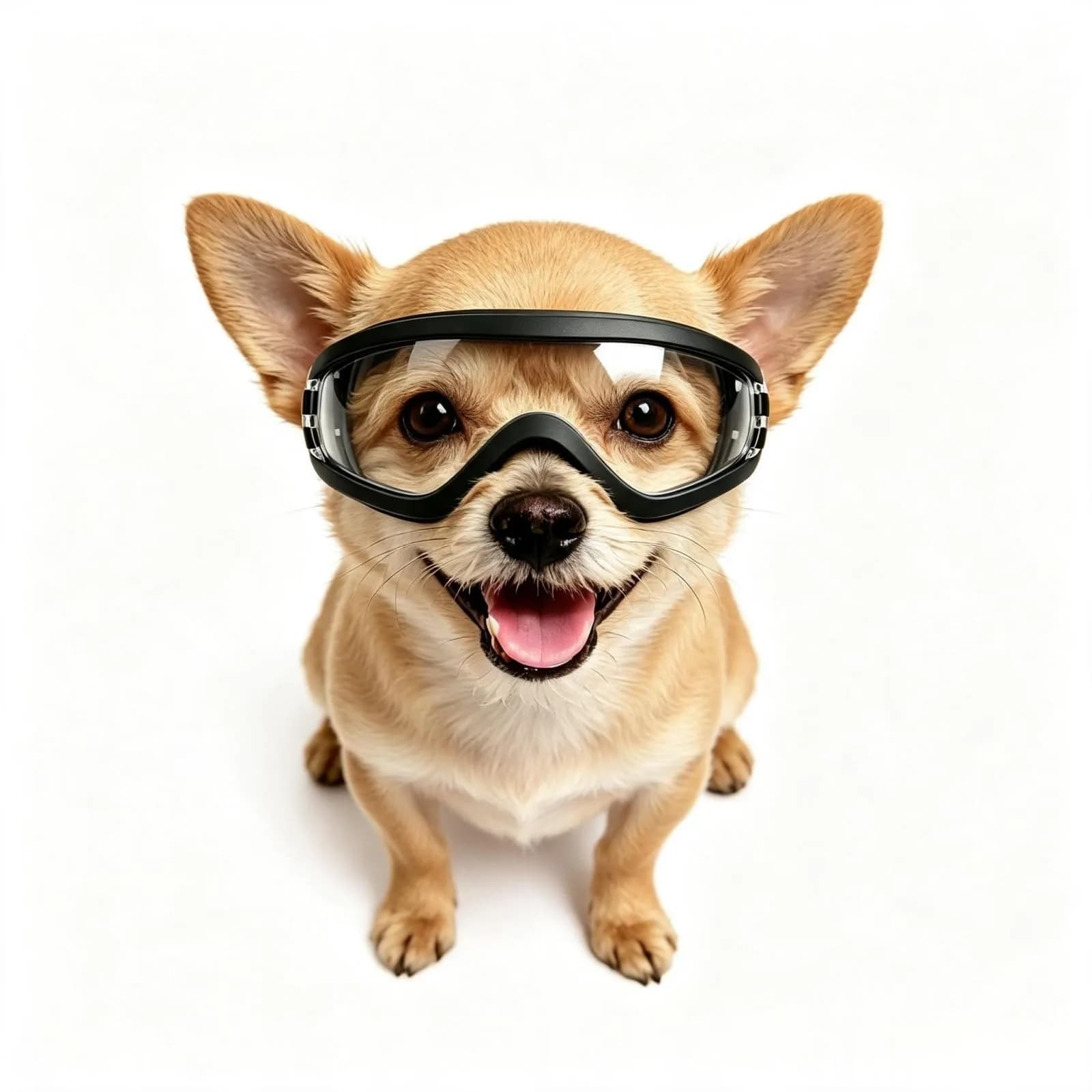 Enjoying Tactical Clear Dog Goggles for Small Breeds | UV Protection, Windproof, Adjustable - main product image