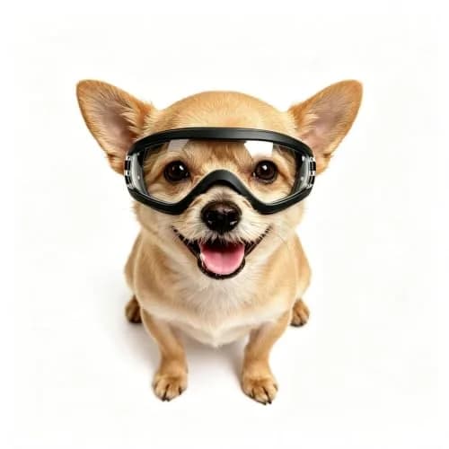 Enjoying Tactical Clear Dog Goggles for Small Breeds | UV Protection, Windproof, Adjustable - main product image