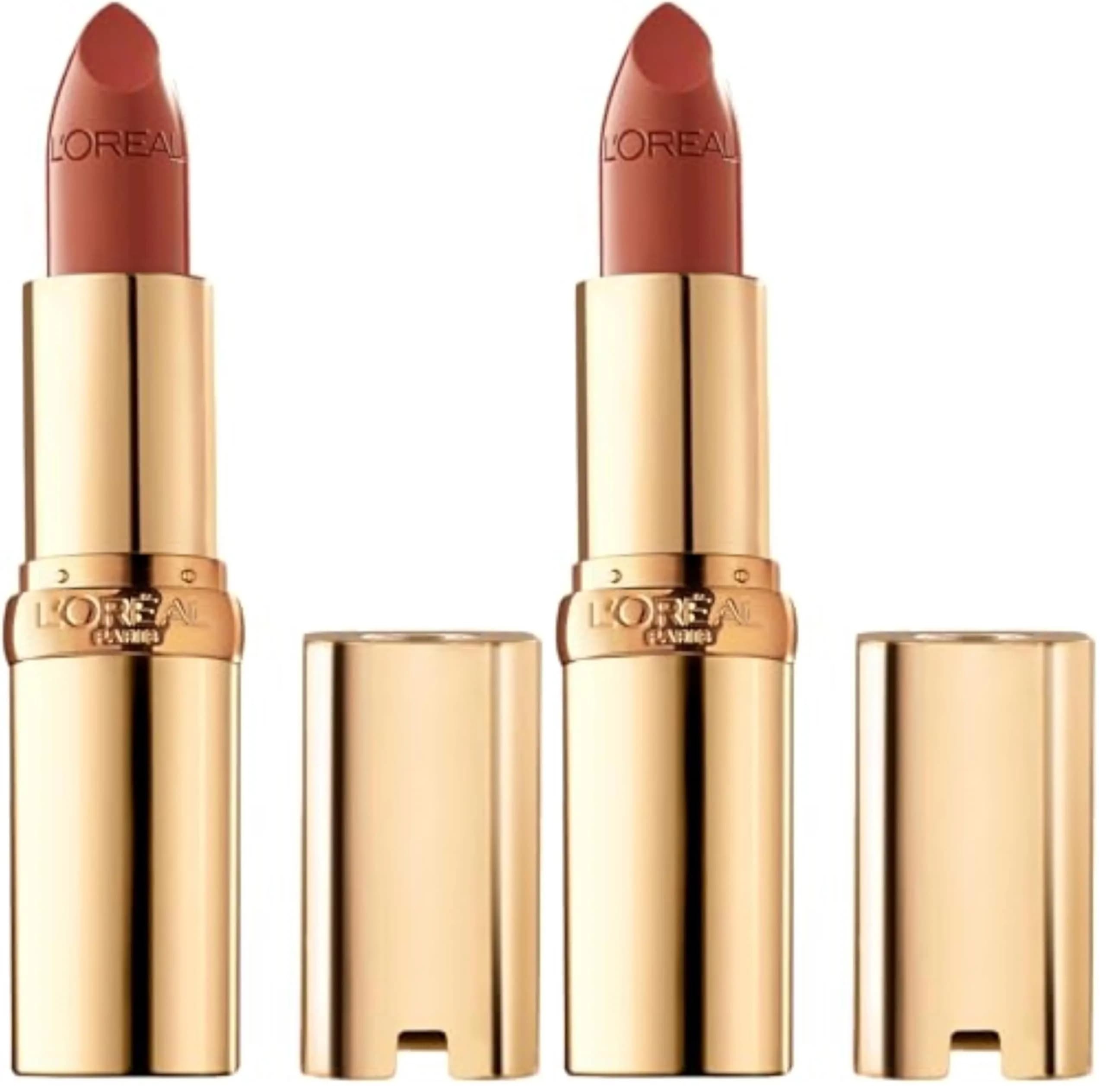 L'Oreal Paris Colour Riche Lipstick, Brazil Nut, 7.37g (0.26 Oz) Pack of 2 | Creamy Hydrating Satin Finish - main product image