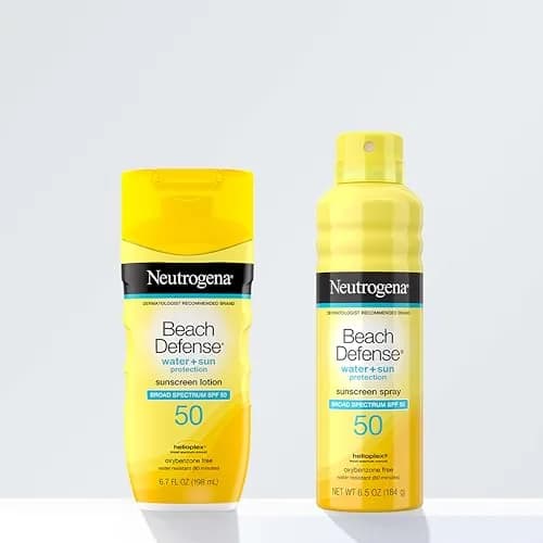 Neutrogena Beach Defense SPF 50 Lotion 400ml (13.4 Fl Oz) | Broad Spectrum UVA/UVB Protection thumbnail 8