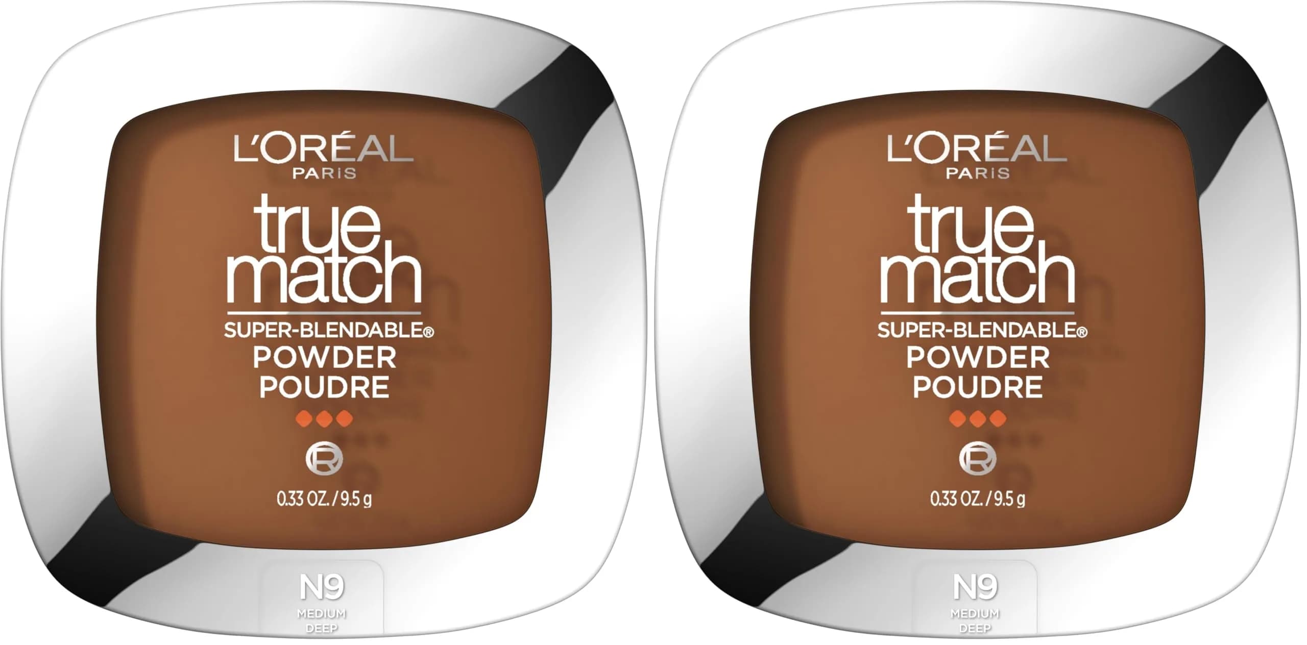 L'Oreal Paris True Match N9 Medium Deep Oil-Free Powder Foundation - Pack of 2 - main product image