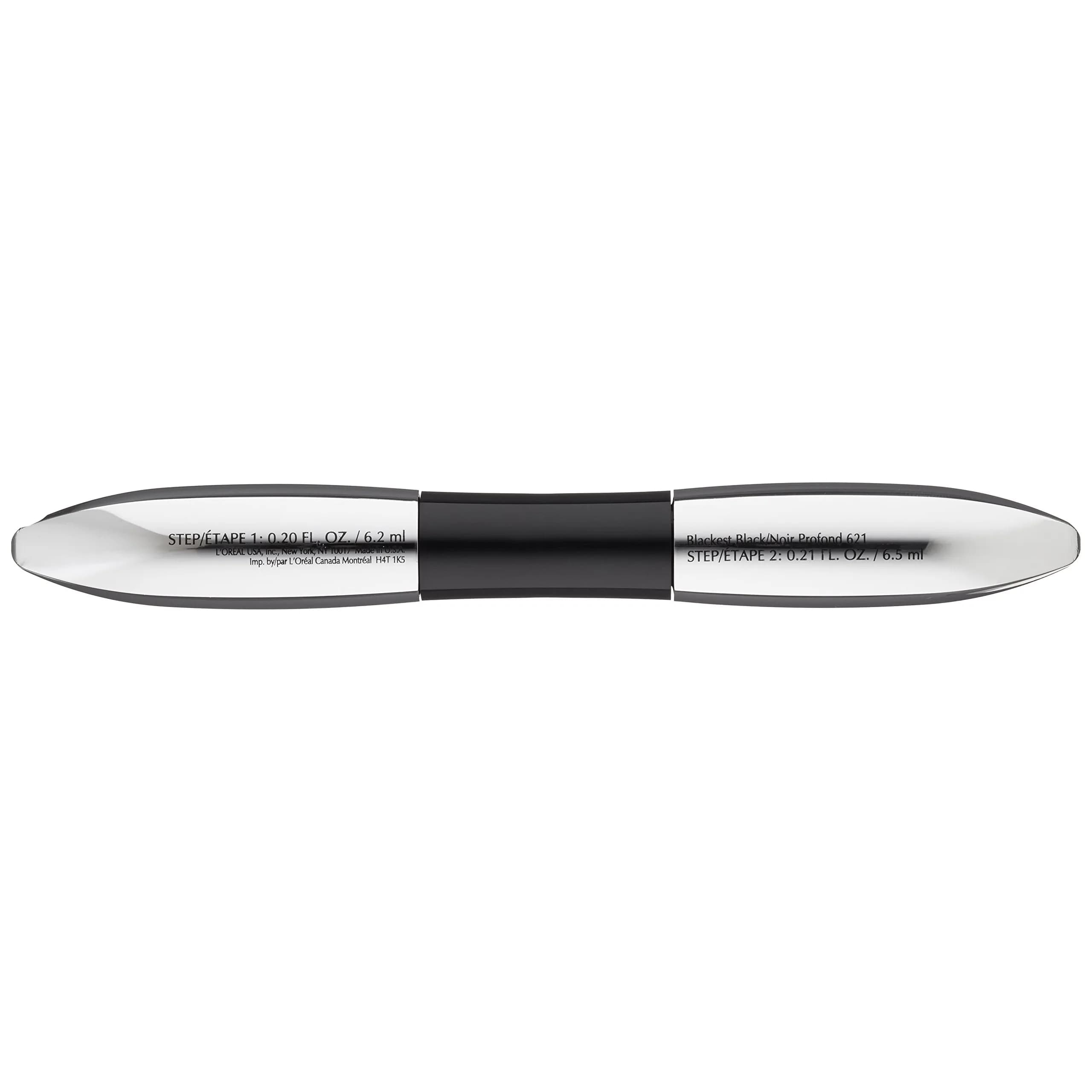 L'Oreal Paris Voluminous Superstar Mascara, Blackest Black, 0.82 ml (0.41 Fl Oz) x 2 | Washable, Primer + Fiber Formula thumbnail 2