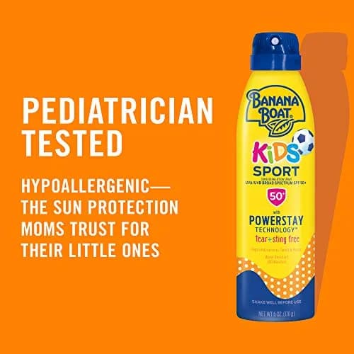 Banana Boat Kids Sport Sunscreen Spray SPF 50+ 2x280.7ml (9.5 Fl Oz) | Tear-Free, Water-Resistant thumbnail 4