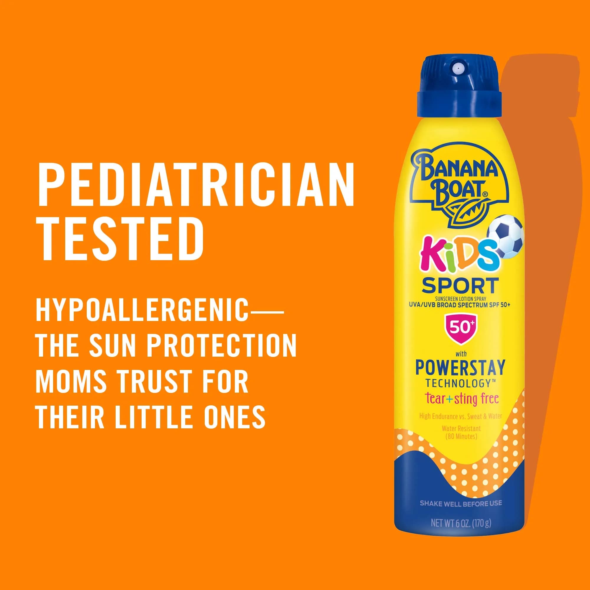 Banana Boat Kids Sport Sunscreen Spray SPF 50+ 2x280.7ml (9.5 Fl Oz) | Tear-Free, Water-Resistant - view 4