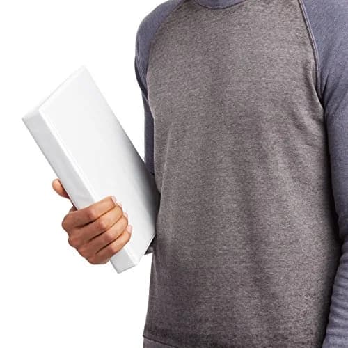 Amazon Basics 3-Ring Binder with Round Rings and Interior Pockets, 1-Inch, White, 8-Pack | Organizes 175 Sheets thumbnail 5
