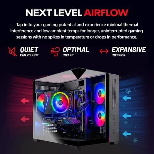 Skytech Gaming PC Desktop Ryzen 5 5500 RTX 5060 Ti 8GB 32GB RAM 1TB SSD | High-Performance Gaming Rig thumbnail 4
