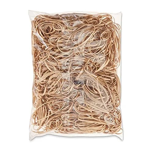 Amazon Basics Rubber Bands, Size 33 (3.5 x 0.125 Inch), 1800 Bands/3 lb Pack | Natural Rubber, Stretchy, Reusable thumbnail 4