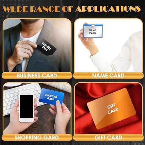 weparmeety 100Pcs Aluminum Business Cards 86 x 54mm | Laser Engraving Blanks for Crafting & Gifts thumbnail 6
