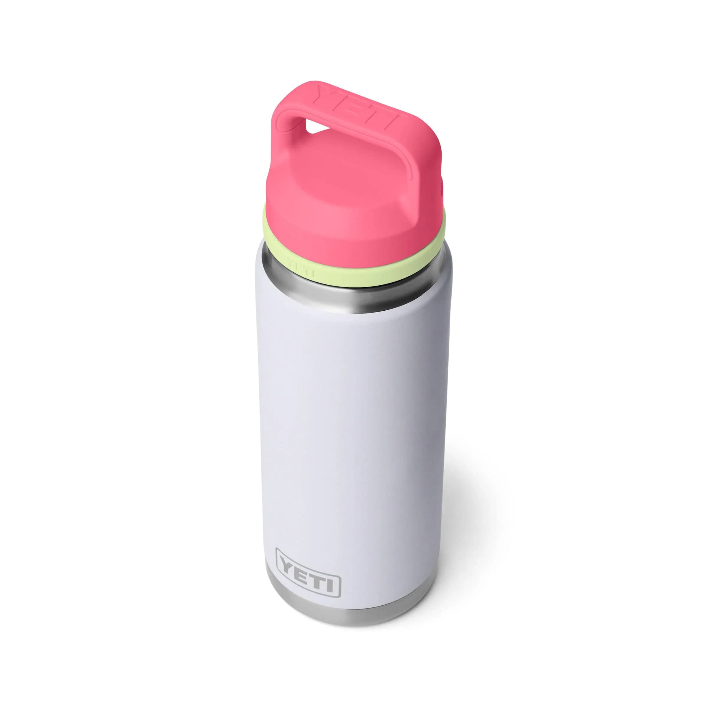 YETI Rambler 26 oz Chug Cap Bottle - Seafoam, Mist/Pink/Grasshopper - view 3