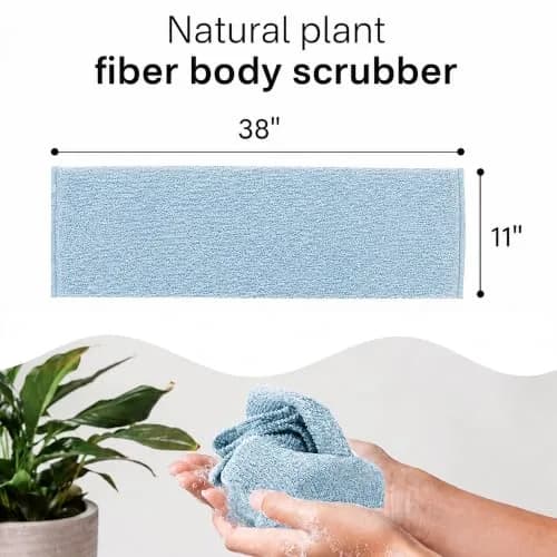 Yiclick Exfoliating Washcloth Towel 2 Pack | Effective Body Scrubber for Smooth Skin in Shower thumbnail 5
