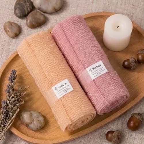 Yiclick Exfoliating Washcloth Towel 2-Pack (40-inch Length) | Korean Japanese Style Back Scrubber for Shower thumbnail 9