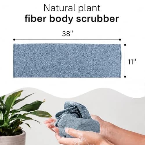 Yiclick 2PCS Exfoliating Washcloth Towel | Loofah Sponge Body Scrubber for Shower & Bath (1 Count, Pack of 2) thumbnail 5