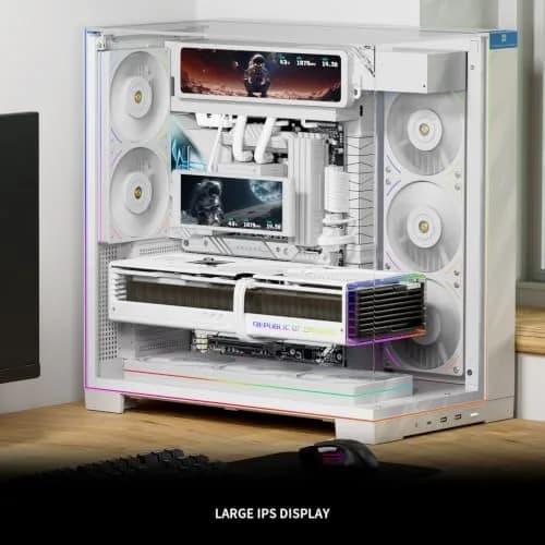 Thermalright Trofeo Vision 11.3 LCD White | 11.3-inch Full-Color LCD Display with CPU/GPU Monitoring thumbnail 4