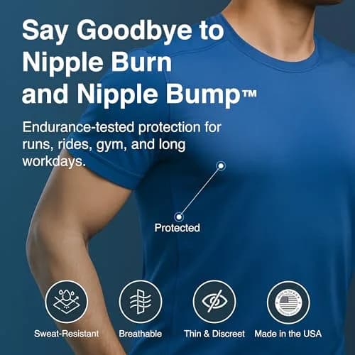 NipEaze Original Sports Nipple Covers Extra Size (48 Pairs) | Patented Anti-Chafe Protection thumbnail 2