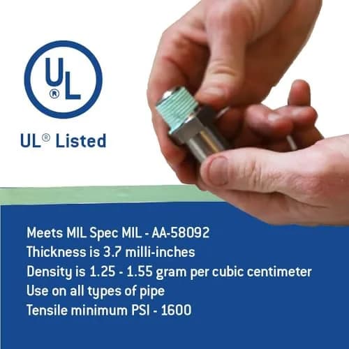 Gasoila Green PTFE Thread Seal Tape 1/2 Inch x 260 Inch | Leak-Proof, High-Density, Non-Toxic (70-120 chars) thumbnail 6