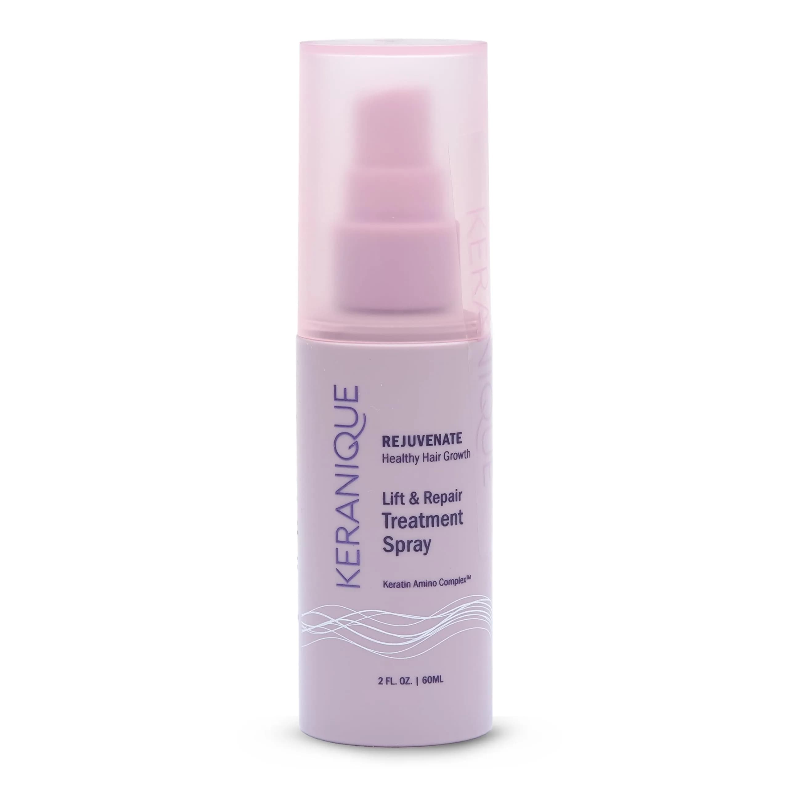 Keranique Lift & Repair Treatment Spray with Keratin Amino Complex™ 2 Oz | Instant Volume & Split End Repair — 2 Fl Oz