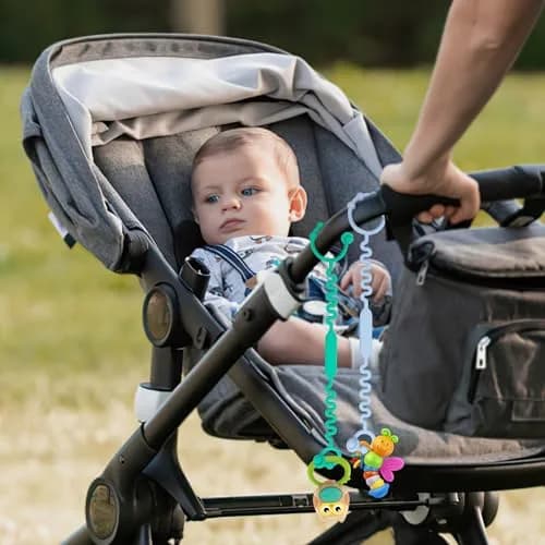 LJOWJVA Toy Straps - Pacifier Holder Clip with Self-Adjusting Bayonet, Pure Silicone, BPA-Free, Multi Colors | Baby Accessories thumbnail 3