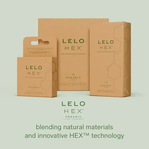 LELO HEX Organic Ultra Thin Condoms 54mm (2.12 in) | Organic Latex, 3 Pack thumbnail 6