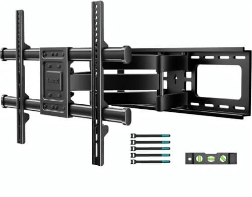 BONTEC Full Motion TV Wall Mount for 37-90 Inch TVs, Heavy Duty Swivel Tilt | Supports 132lbs, VESA 200x100 to 600x400mm thumbnail 1