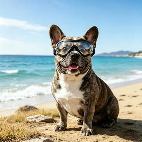 NAMSAN Clear Dog Goggles Small to Medium Breed, Windproof Sunglasses for Dogs Medium Breeds, Puppy Glasses with Elastic Straps, Adjustable, Transparent (1 Unit) thumbnail 2