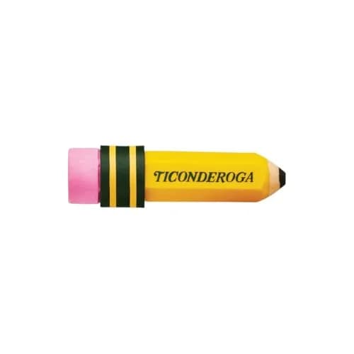 Ticonderoga Pencil Shaped Erasers, 36 Total Erasers (12 Packs of 3) | Smudge Resistant thumbnail 5