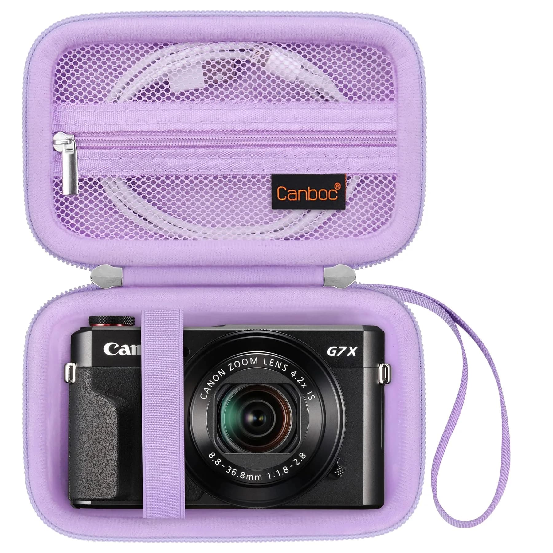 Canboc Camera Case for Canon PowerShot G7X Mark III/II, Sony Cybershot, RICOH GR IV, Kodak Pixpro 13.0cm (5.1") | Protects Against Scratches & Dust — Purple