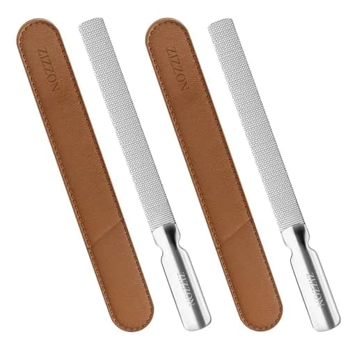 ZIZZON Stainless Steel Nail Files Double Sided 5.7 Inch | Heavy Duty Reusable Manicure Tools thumbnail 1