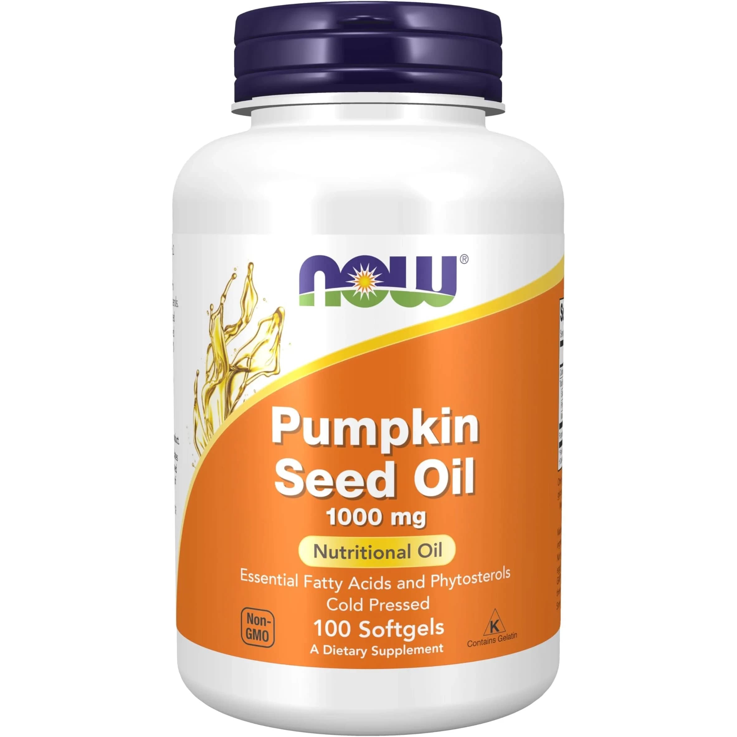 NOW Foods Pumpkin Seed Oil 1000 mg Softgels | 1200 Count (Pack of 12) | Cold Pressed, Non-GMO, Gluten-Free