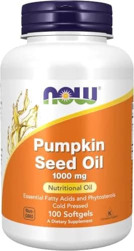 NOW Foods Pumpkin Seed Oil 1000 mg Softgels | 1200 Count (Pack of 12) | Cold Pressed, Non-GMO, Gluten-Free thumbnail 1