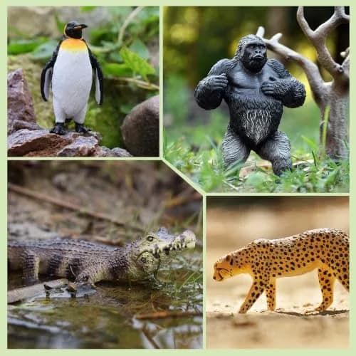Toymany 9PCS Jungle Animal Figurines for Kids 3-5 | Realistic Safari Animal Set thumbnail 4