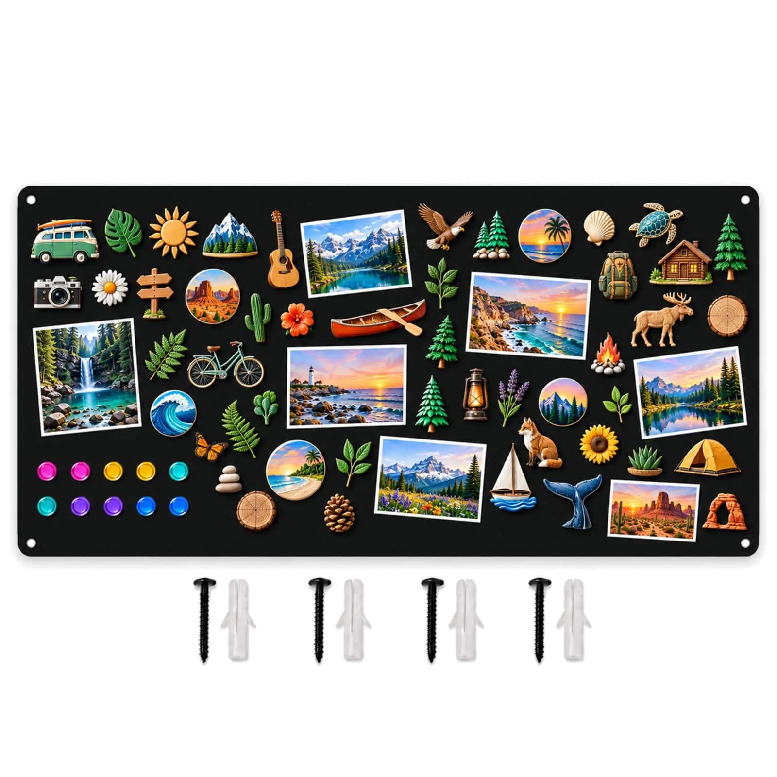 MaxGear Magnetic Board for Wall 39.4 x 19.7 Inch Metal Display Board for Magnets
