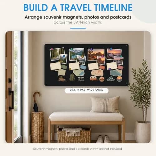 MaxGear Magnetic Board for Wall 39.4 x 19.7 Inch Metal Display Board for Magnets thumbnail 8