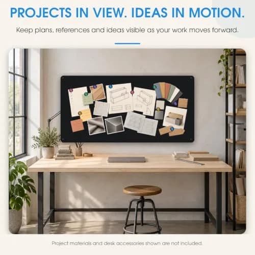 MaxGear Magnetic Board for Wall 39.4 x 19.7 Inch Metal Display Board for Magnets thumbnail 9