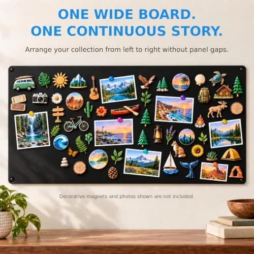 MaxGear Magnetic Board for Wall 39.4 x 19.7 Inch Metal Display Board for Magnets thumbnail 3
