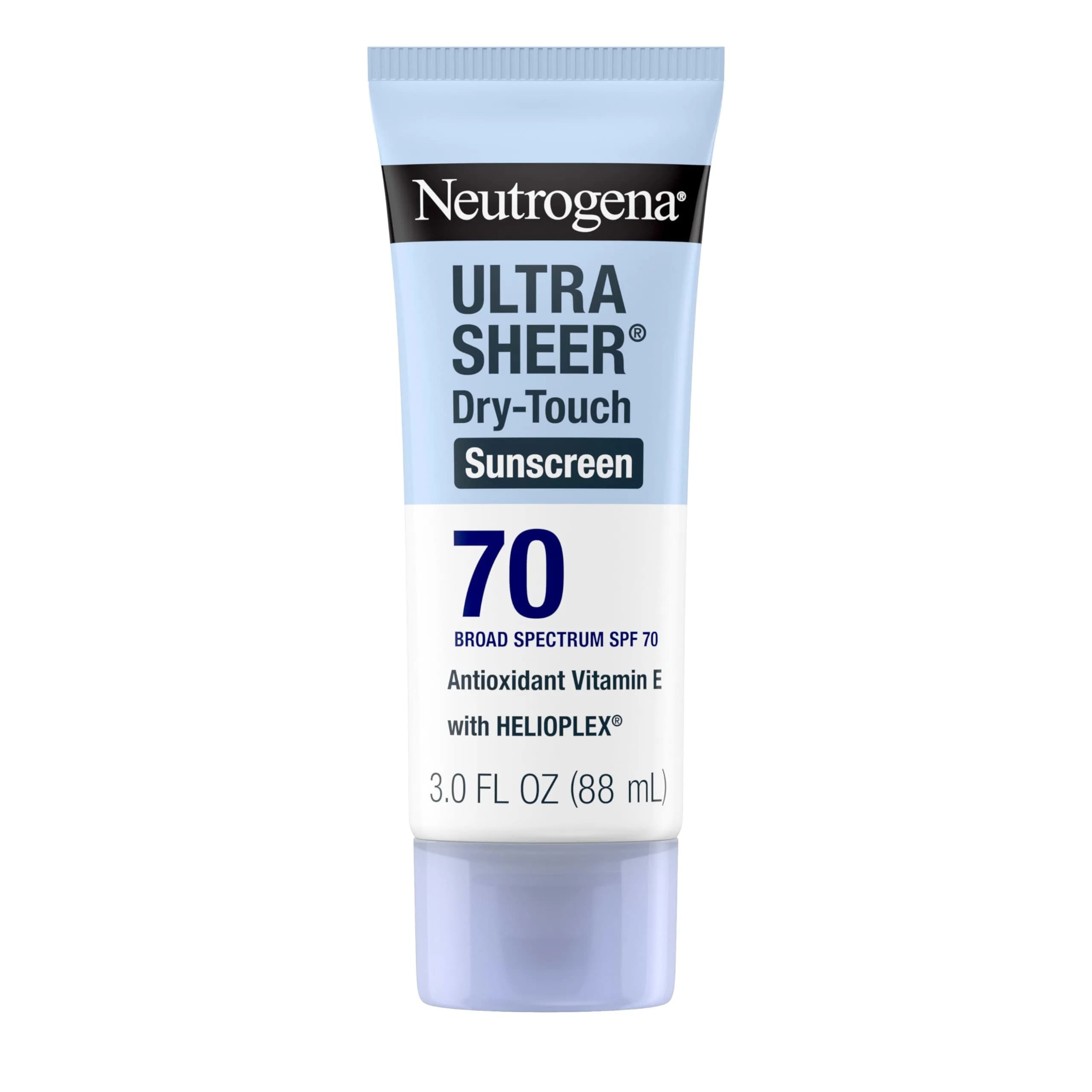 Neutrogena Ultra Sheer Dry-Touch Sunscreen Lotion SPF 70, 100ml (3 fl oz) | Broad Spectrum Protection for Oily Skin — 3 Fl Oz