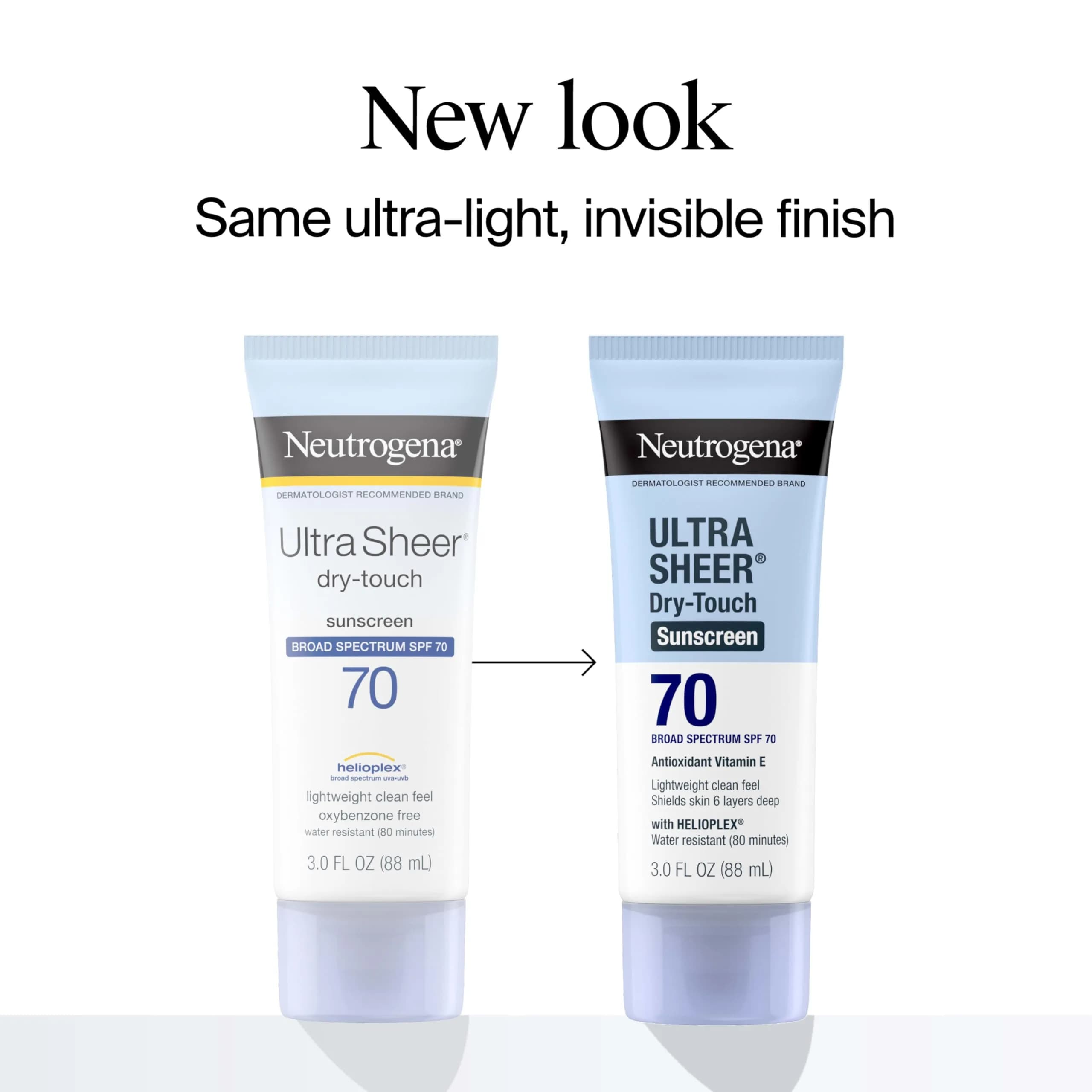 Neutrogena Ultra Sheer Dry-Touch Sunscreen Lotion SPF 70, 100ml (3 fl oz) | Broad Spectrum Protection for Oily Skin - view 2