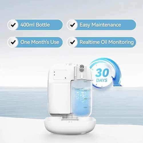BAIESHIJI Waterless Essential Oil Diffuser 400mL | Covers Up to 2000 sq ft, App Controlled, Cold Air Diffuser for Home & Office thumbnail 3