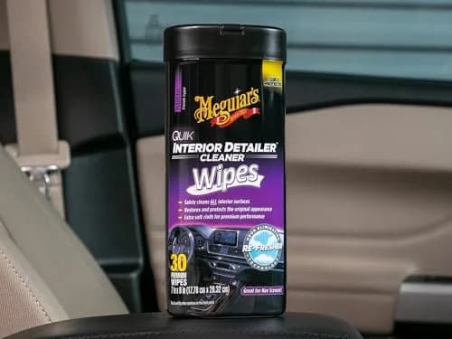 Meguiar's Quik Interior Detailer Wipes G13600, 180 Total Wipes | Dashboard & Trim Cleaner for Leather, Vinyl, Rubber, Metal, LCD, Navigation Screens thumbnail 6