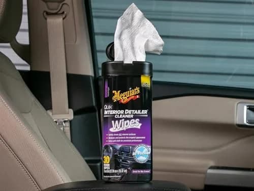 Meguiar's Quik Interior Detailer Wipes G13600, 180 Total Wipes | Dashboard & Trim Cleaner for Leather, Vinyl, Rubber, Metal, LCD, Navigation Screens thumbnail 2