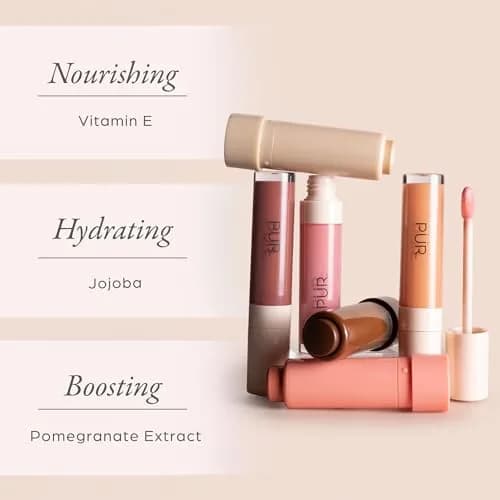 PÜR Glossy Lip Tint & Plumping Lip Oil 1 Fl Oz | Buildable High-Shine Color with Nourishing Skincare thumbnail 4