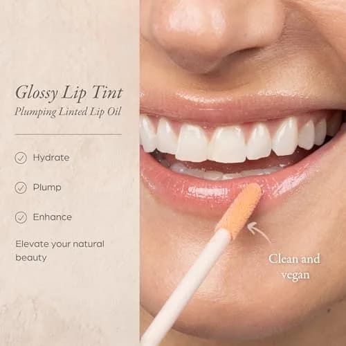PÜR Glossy Lip Tint & Plumping Lip Oil 1 Fl Oz | Buildable High-Shine Color with Nourishing Skincare thumbnail 2