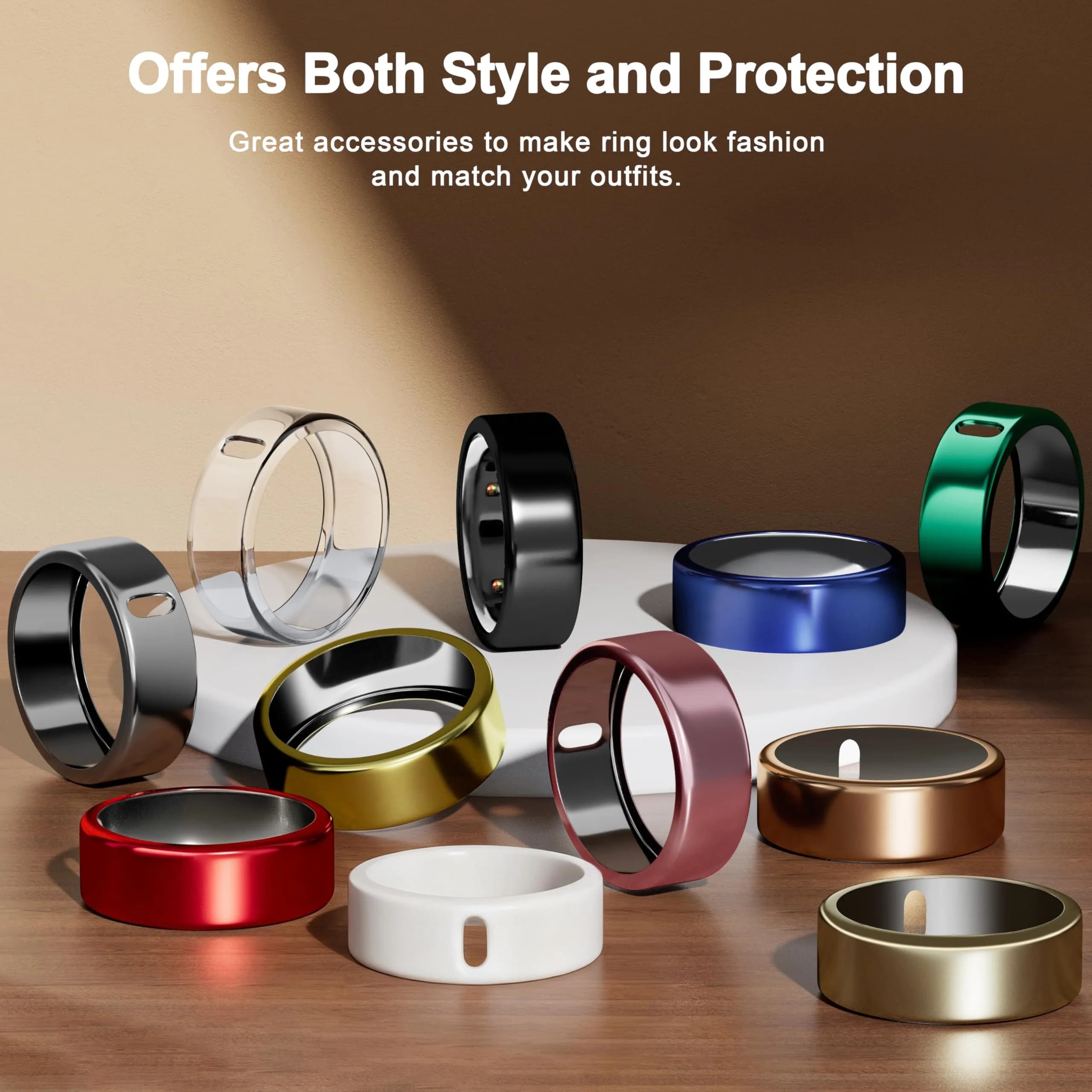 ZOOROO Oura Ring Gen 3/4 Case | 3 Pack Gold+Rosegold+Champagne - view 7