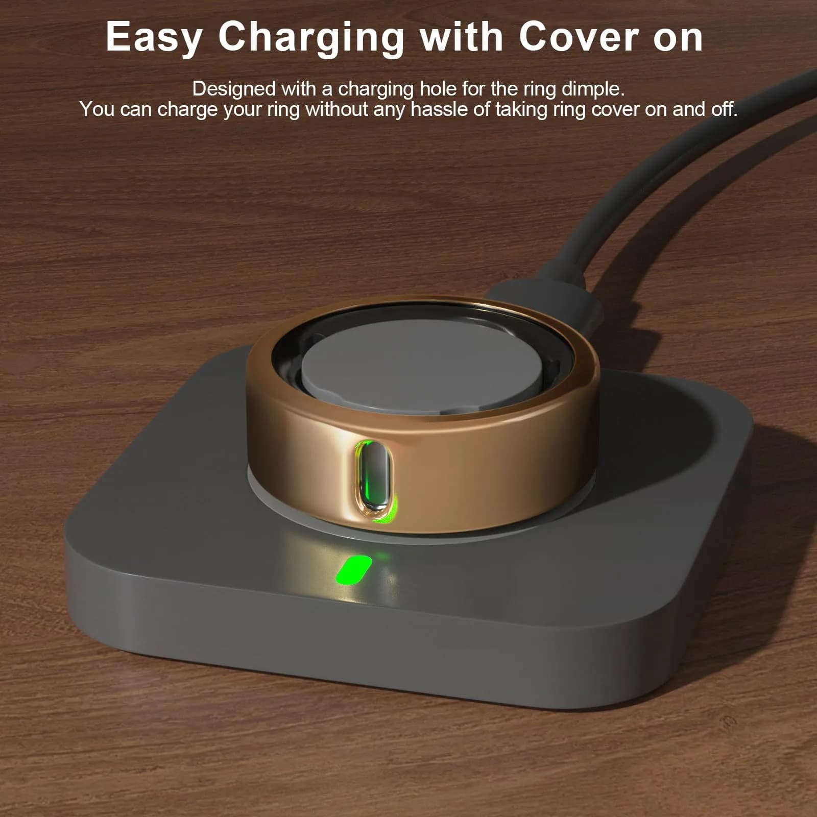 ZOOROO Oura Ring Cover Compatible with Gen 4/3 Horizon/Heritage (Size 9, 3-Pack) | Support Charging with Cover On - view 3