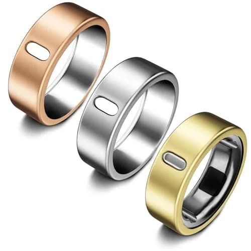 ZOOROO Oura Ring Gen 3/4 Cover 3-Pack Size 9 | Silver, Gold, Rose Gold TPU Protector - main product image