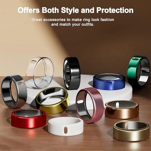 ZOOROO Oura Ring Gen 3/4 Case 3-Pack | Size 9 Gold+Silver+Champagne, TPU Protector with Charging Hole thumbnail 7