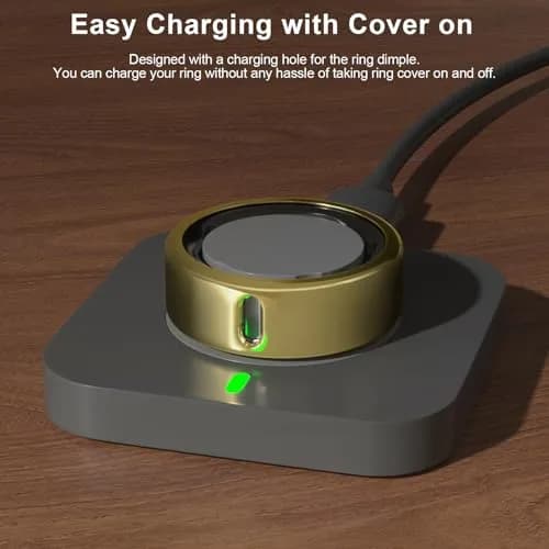 ZOOROO Oura Ring Gen 3/4 Case 3-Pack | Size 9 Gold+Silver+Champagne, TPU Protector with Charging Hole thumbnail 3