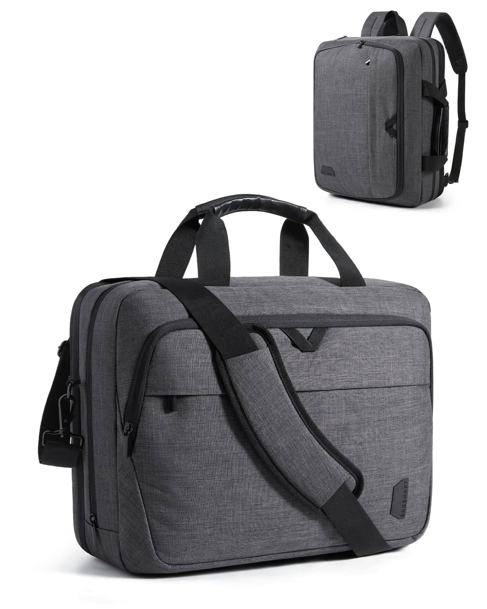 BAGSMART 3-in-1 Expandable Laptop Bag 43.9 cm (17.3 Inch) | Water-Resistant Business Travel Bag - main product image
